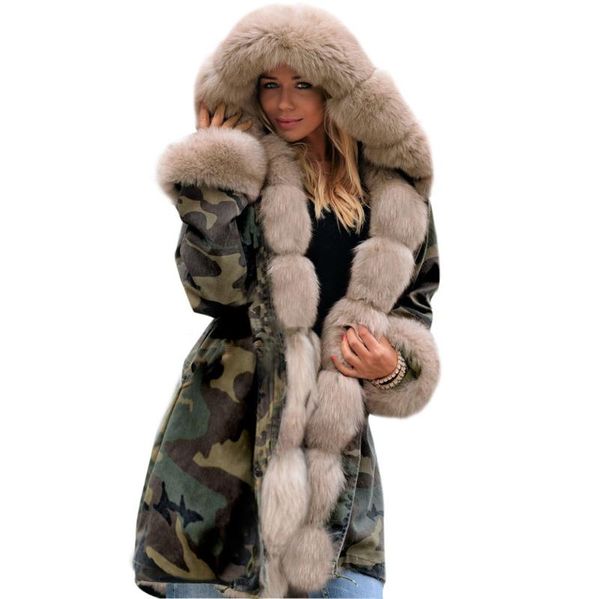 women's fur & faux winter slim warm jacket coat women fashion hooded overcoat cotton fleece female parkas hoodies long plus size, Black
women's fur & faux winter slim warm jacket coat women fashion hooded overcoat cotton fleece female parkas hoodies long plus size, Black