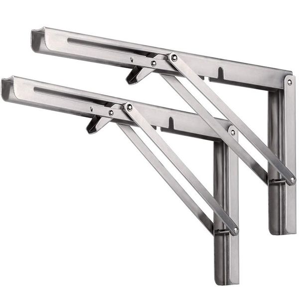 folding shelf brackets, heavy duty stainless steel foldable wall mount shelf-bracket, suitable for diy various space-saving work bathroom sh
folding shelf brackets, heavy duty stainless steel foldable wall mount shelf-bracket, suitable for diy various space-saving work bathroom sh