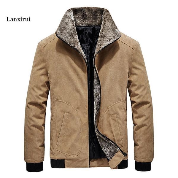 men's jackets winter bomber casual male fur collar windbreaker jacket mens fleece warm slim corduroy clothing, Black;brown
men's jackets winter bomber casual male fur collar windbreaker jacket mens fleece warm slim corduroy clothing, Black;brown