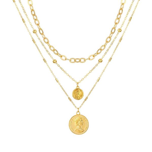 chokers luxury bohemian gold multilayer chain human head pendant necklace woman jewelry wedding custom gift accessories, Golden;silver
chokers luxury bohemian gold multilayer chain human head pendant necklace woman jewelry wedding custom gift accessories, Golden;silver