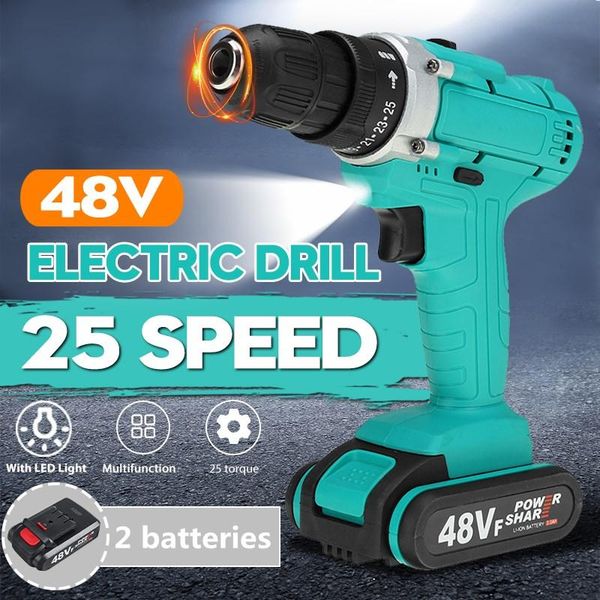 professiona electric drills 48v 25 torque cordless impact drill screwdriver hammer wireless power driver with 2pcs li-ion battery 3/8-inch
professiona electric drills 48v 25 torque cordless impact drill screwdriver hammer wireless power driver with 2pcs li-ion battery 3/8-inch