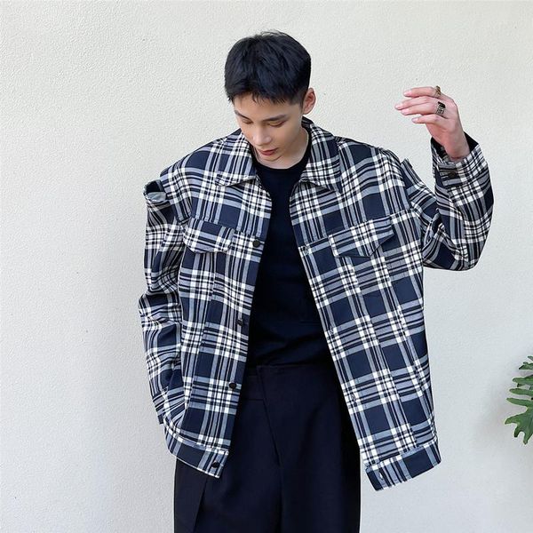 men's jackets male streetwear hip hop jacket couple outerwear hollow shoulder men vintage fashion plaid loose casual coat, Black;brown
men's jackets male streetwear hip hop jacket couple outerwear hollow shoulder men vintage fashion plaid loose casual coat, Black;brown