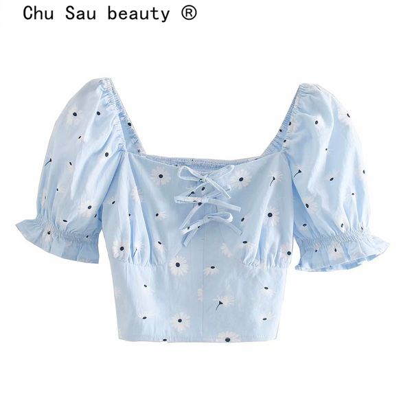 beauty fashion casual chic vintage floral print cotton crop women summer bow short sleeve ladies blouses 210514, White
beauty fashion casual chic vintage floral print cotton crop women summer bow short sleeve ladies blouses 210514, White