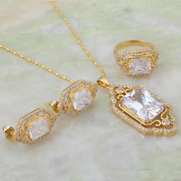 earrings & necklace brand designer elegant fashion jewelry sets white cubic zirconia pendants/ring/earring yellow gold size 6 7 8 9 8.5 as20, Silver
earrings & necklace brand designer elegant fashion jewelry sets white cubic zirconia pendants/ring/earring yellow gold size 6 7 8 9 8.5 as20, Silver