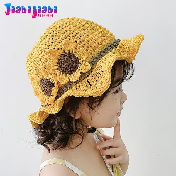 Girls Sun Straw Hat Summer Children Baby Sunshade Bucket Toddler Princess Floral Panama UV Visor Beach 1-5 Old Wide Brim Hats, Blue;gray
Girls Sun Straw Hat Summer Children Baby Sunshade Bucket Toddler Princess Floral Panama UV Visor Beach 1-5 Old Wide Brim Hats, Blue;gray