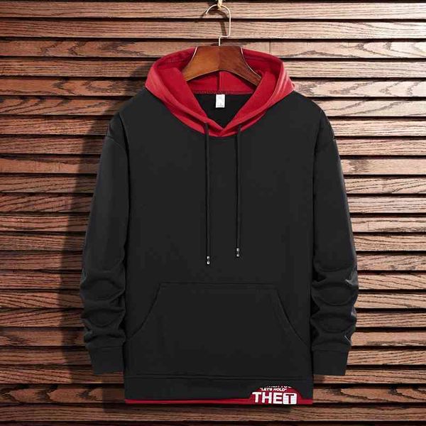 men's sweater spring and autumn 2021 new casual hooded loose fashion fake two simple top, Black
men's sweater spring and autumn 2021 new casual hooded loose fashion fake two simple top, Black