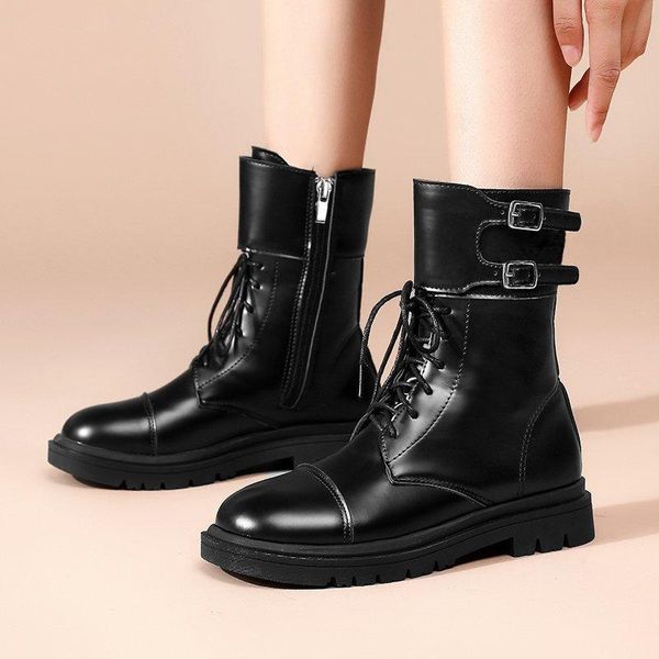 boots woman fashion buckle black platform zipper lace up shoes motorcycle botas drop autumn flat pu leather women ankle
boots woman fashion buckle black platform zipper lace up shoes motorcycle botas drop autumn flat pu leather women ankle