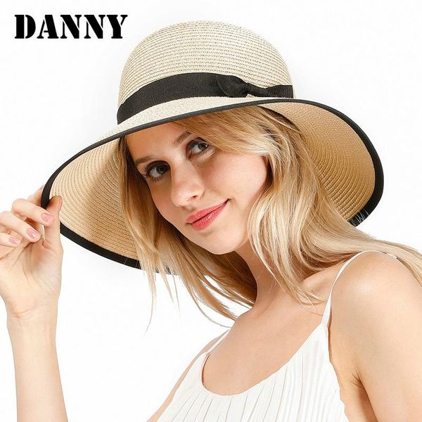 wide brim hats panama solid color bow summer women's straw hat dome all-match holiday bucket sunshade uv beach, Blue;gray
wide brim hats panama solid color bow summer women's straw hat dome all-match holiday bucket sunshade uv beach, Blue;gray