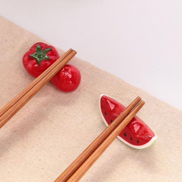 1pcs creative red watermelon tomato ceramic chopsticks holder cute fruit and vegetable ornaments kitchen tableware storage rack
1pcs creative red watermelon tomato ceramic chopsticks holder cute fruit and vegetable ornaments kitchen tableware storage rack