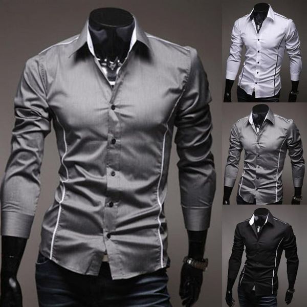 men's dress shirts shirt single-breasted business formal slim for autumn winter button-down long sleeve casual regular-fit, White;black
men's dress shirts shirt single-breasted business formal slim for autumn winter button-down long sleeve casual regular-fit, White;black
