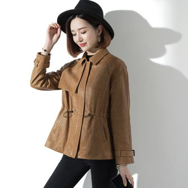 korean genuine leather jacket women spring 2021 100% sheepskin coat female casual coats and jackets chaqueta cuero mujer pph3949 women', Black
korean genuine leather jacket women spring 2021 100% sheepskin coat female casual coats and jackets chaqueta cuero mujer pph3949 women', Black