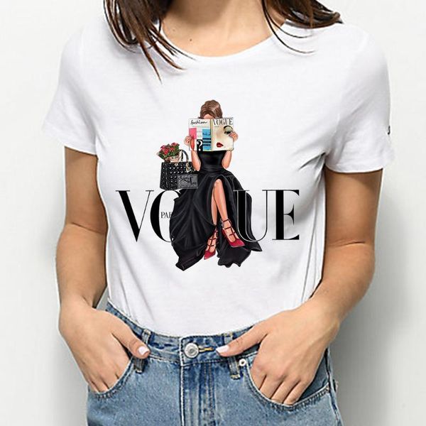 series women personality streetwear t-shirt european tv fashion crewneck tshirt vogue printed summer women's, White
series women personality streetwear t-shirt european tv fashion crewneck tshirt vogue printed summer women's, White