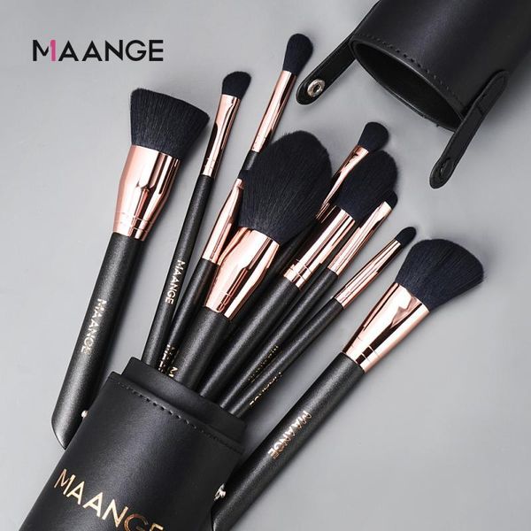 makeup brushes 10 brush set cosmetic beauty tools eye shadow eyebrow foundation with storage bucket black
makeup brushes 10 brush set cosmetic beauty tools eye shadow eyebrow foundation with storage bucket black