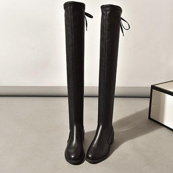 boots over-the-knee leather women's 2021 autumn and winter female's black stretch aquare-heel
boots over-the-knee leather women's 2021 autumn and winter female's black stretch aquare-heel