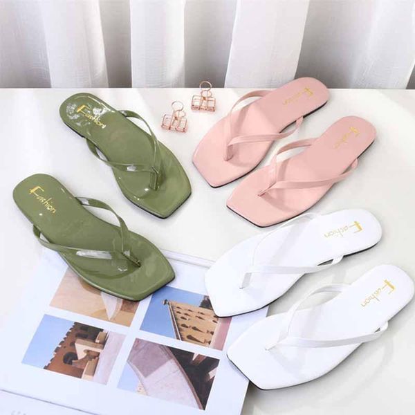 women flip flops casual 2021 slippers thick bottom slope fashion wear toe clip antiskid beach flat sandals ladies, Black
women flip flops casual 2021 slippers thick bottom slope fashion wear toe clip antiskid beach flat sandals ladies, Black