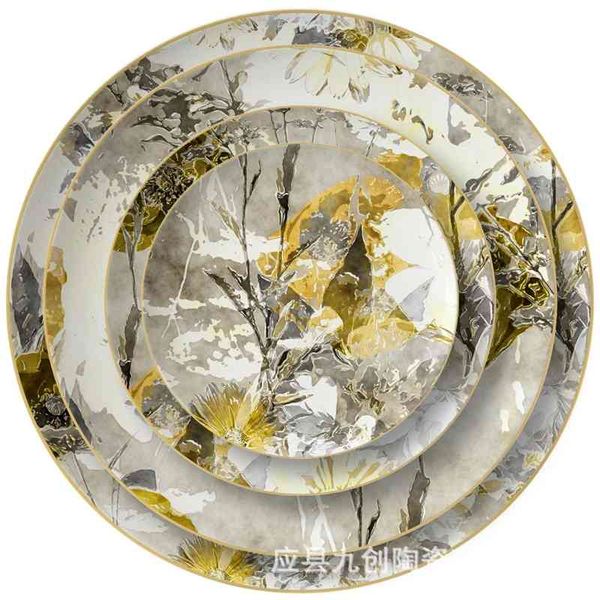 european flower ceramics modern fashion western food steak household dish salad spaghetti plate
european flower ceramics modern fashion western food steak household dish salad spaghetti plate