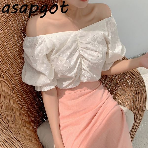 fashion chic korea white flare short sleeve slash neck blouse women off the shoulder sweet pink high waist skirt gentle 210429
fashion chic korea white flare short sleeve slash neck blouse women off the shoulder sweet pink high waist skirt gentle 210429