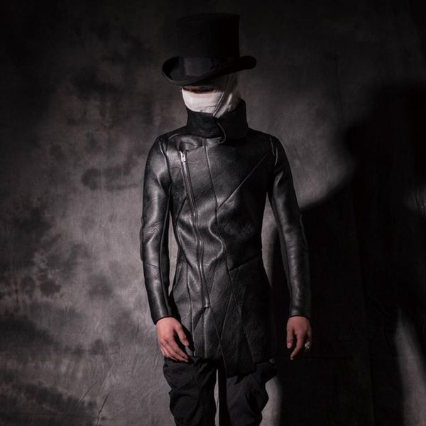 men's fur & faux s-4xl 2021 men turn-down collar medium-long slim leather clothing fashion personalized one piece plus velvet singer co, Black
men's fur & faux s-4xl 2021 men turn-down collar medium-long slim leather clothing fashion personalized one piece plus velvet singer co, Black