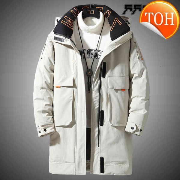2021 winter 50% white duck down jacket men hooded fashion coat long thicken warm coats mens clothing, Black
2021 winter 50% white duck down jacket men hooded fashion coat long thicken warm coats mens clothing, Black