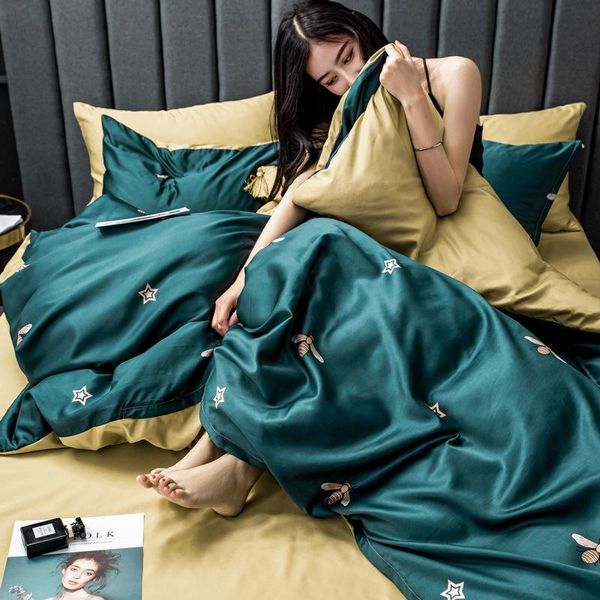 bedding sets cross border washing silk 4-piece set breathable sheet type summer suite wholesale
bedding sets cross border washing silk 4-piece set breathable sheet type summer suite wholesale