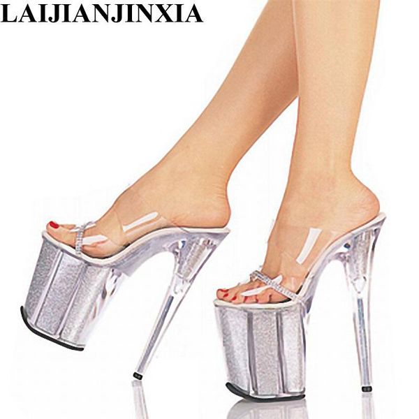 slippers laijianjinxia high-heeled shoes crystal open toe platform women's ultra high heels 8 inch, Black
slippers laijianjinxia high-heeled shoes crystal open toe platform women's ultra high heels 8 inch, Black