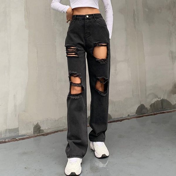 women's jeans 2021 vintage slim pencil pants y2k trendy ripped high waist straight leg mid hole ladies, Blue
women's jeans 2021 vintage slim pencil pants y2k trendy ripped high waist straight leg mid hole ladies, Blue