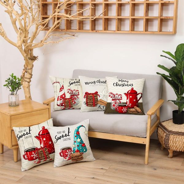 cushion/decorative pillow christmas coffee biscuit series cushion cover living room sofa decorative 45x45cm linen / cotton
cushion/decorative pillow christmas coffee biscuit series cushion cover living room sofa decorative 45x45cm linen / cotton