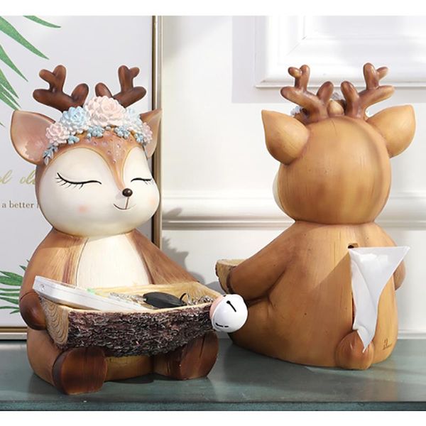 tissue boxes & napkins nordic resin sika deer key remote control storage box crafts ornaments simple home pug living room fruit snack tray
tissue boxes & napkins nordic resin sika deer key remote control storage box crafts ornaments simple home pug living room fruit snack tray