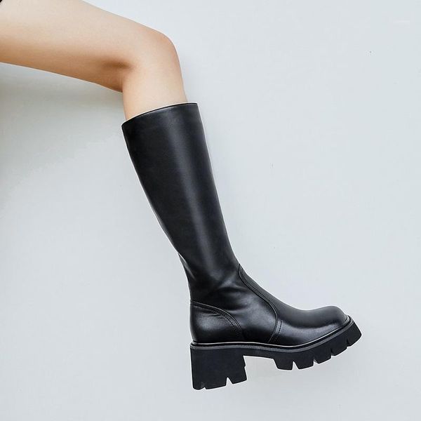 solid zipper riding equestrian boots leather+pu thigh high 6 cm med heel platform winter shoes eva bottom1, Black
solid zipper riding equestrian boots leather+pu thigh high 6 cm med heel platform winter shoes eva bottom1, Black