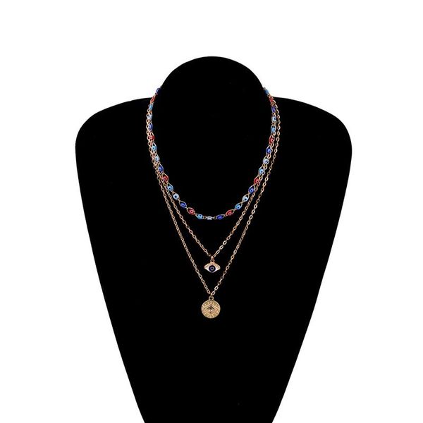 fashion charm luck turkey blue evil eye rhinestone choker necklace layered for women gold color luxury pendant necklaces, Silver
fashion charm luck turkey blue evil eye rhinestone choker necklace layered for women gold color luxury pendant necklaces, Silver