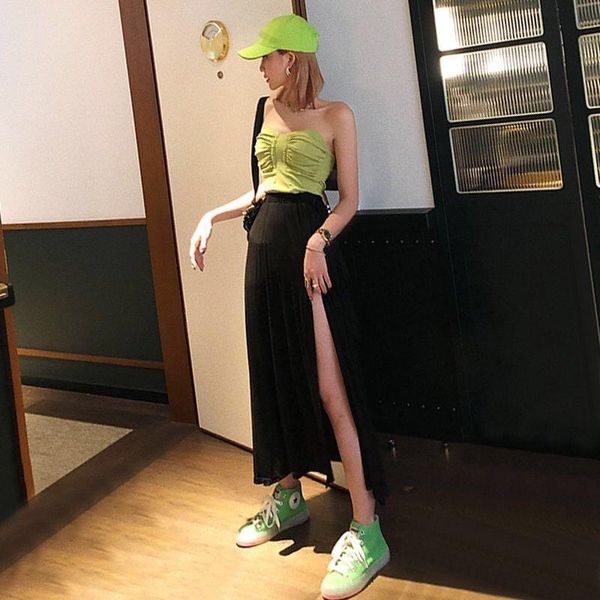 skirts nicemix elastic waist straple summer tiktok women clothes maxi skirt 2021 solid preppy students loose plus, Black
skirts nicemix elastic waist straple summer tiktok women clothes maxi skirt 2021 solid preppy students loose plus, Black