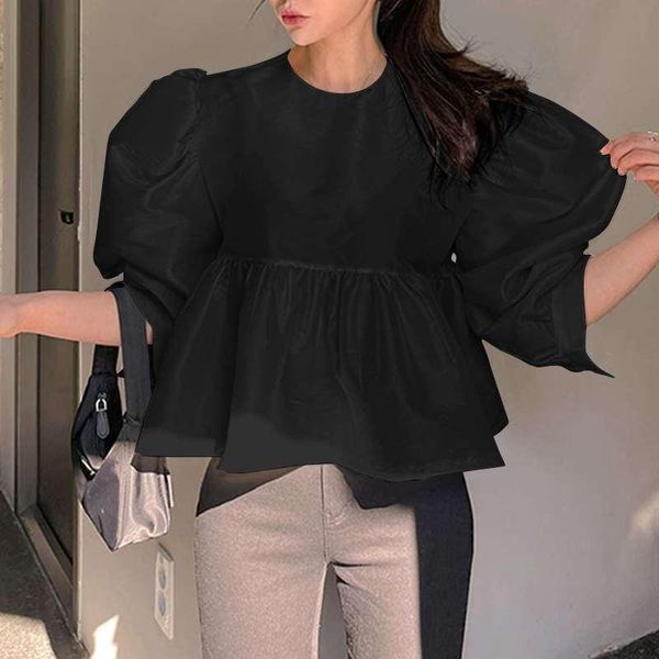women's blouses & shirts women blouse vonda 2021 casual 3/4 sleeve crew neck baggy pleated bohemian blusas femininas loose beach stree, White
women's blouses & shirts women blouse vonda 2021 casual 3/4 sleeve crew neck baggy pleated bohemian blusas femininas loose beach stree, White