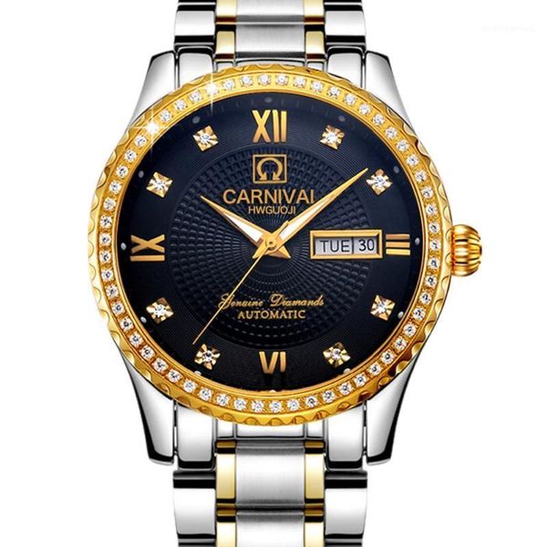 luxury waterproof watch men sapphire glass military silver stainless steel date week automatic machine wristwatches, Slivery;brown
luxury waterproof watch men sapphire glass military silver stainless steel date week automatic machine wristwatches, Slivery;brown