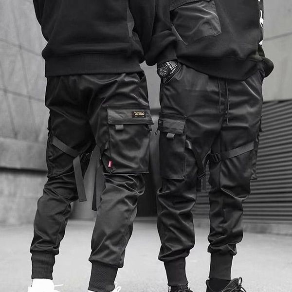 men's pants men cargo ribbons harem joggers harajuku sweatpant hip hop trousers -opk, Black
men's pants men cargo ribbons harem joggers harajuku sweatpant hip hop trousers -opk, Black