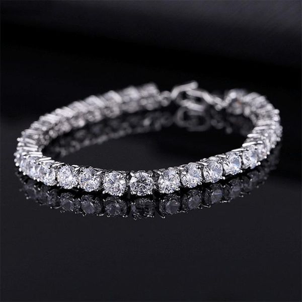 link, chain luxury 4mm cu zirconia tennis bracelets iced out crystal wedding bracelet for women men gold sier color, Black
link, chain luxury 4mm cu zirconia tennis bracelets iced out crystal wedding bracelet for women men gold sier color, Black