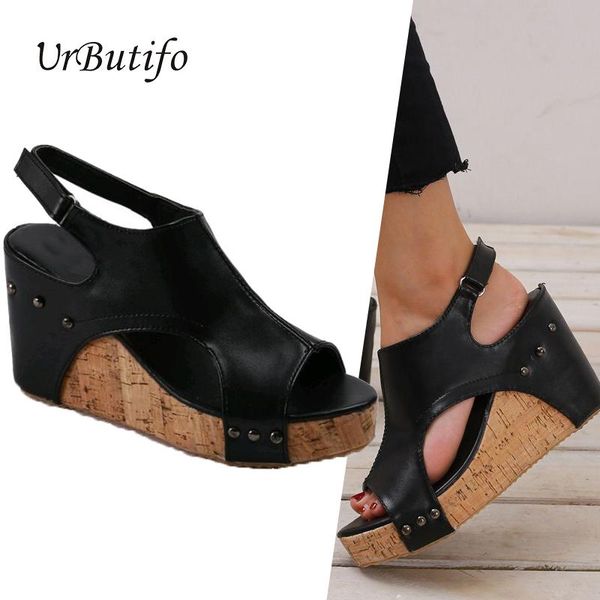 dress shoes urbutifo women's sandals summer platform high heels casual ankle strap leather wedges for women zapatos de mujer, Black
dress shoes urbutifo women's sandals summer platform high heels casual ankle strap leather wedges for women zapatos de mujer, Black