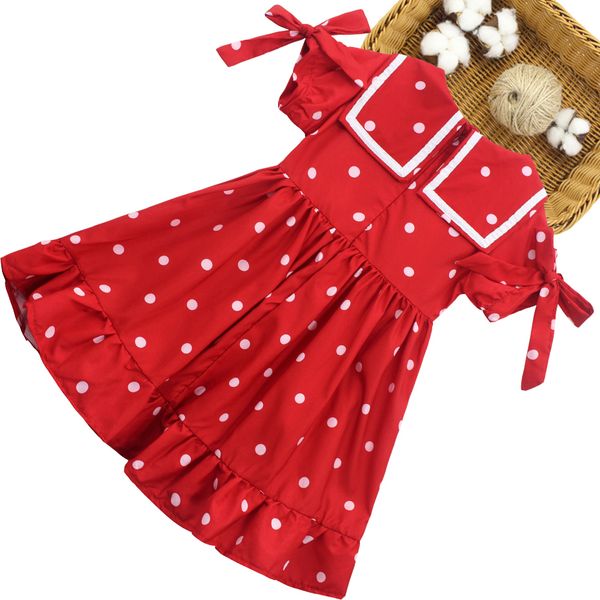 big girls dresses dot pattern summer dress for girl 2021 sweet kids dress teenage children dresses, Red;yellow
big girls dresses dot pattern summer dress for girl 2021 sweet kids dress teenage children dresses, Red;yellow