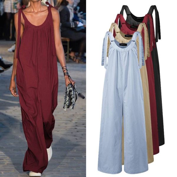 celmia women o-neck long jumpsuits celmia straps sleeveless rompers casual loose vintage playsuits plus size overalls 5xl 7, Black;white
celmia women o-neck long jumpsuits celmia straps sleeveless rompers casual loose vintage playsuits plus size overalls 5xl 7, Black;white