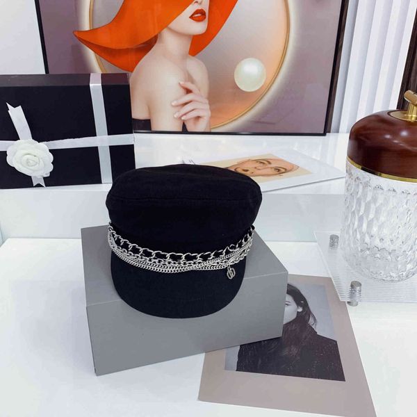 brand cap chain designer c letters flat navy hat small sweet wind women korean luxury fashion casual ne, Blue;gray
brand cap chain designer c letters flat navy hat small sweet wind women korean luxury fashion casual ne, Blue;gray