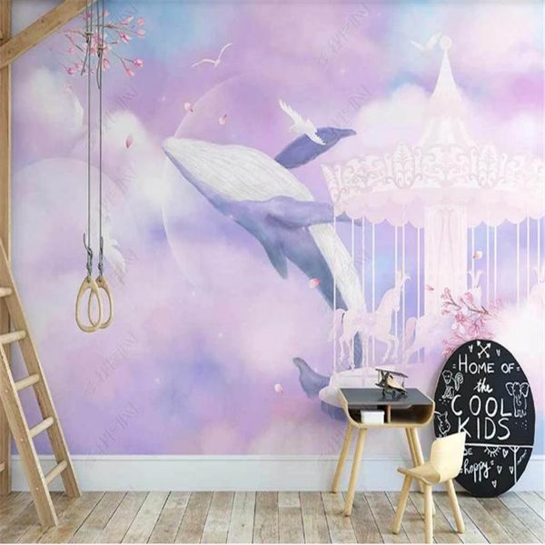 wallpapers nordic hand-painted murals wallpaper for kids room fantasy whale paradise pink children's background wall paper home decor
wallpapers nordic hand-painted murals wallpaper for kids room fantasy whale paradise pink children's background wall paper home decor