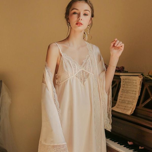 women's sleepwear summer women 2pcs robe sets bride wedding kimono gown v-neck lace floral rayon bathrobe nightgown lounge home dressin, Black;red
women's sleepwear summer women 2pcs robe sets bride wedding kimono gown v-neck lace floral rayon bathrobe nightgown lounge home dressin, Black;red