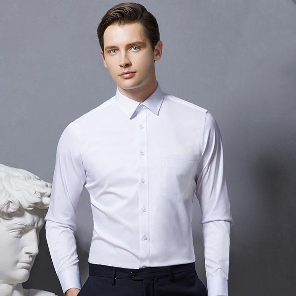 men's dress shirts long sleeve man classic non-iron stretch basic wedding evening dresses for bridesmaids standard-fit male clothing, White;black
men's dress shirts long sleeve man classic non-iron stretch basic wedding evening dresses for bridesmaids standard-fit male clothing, White;black