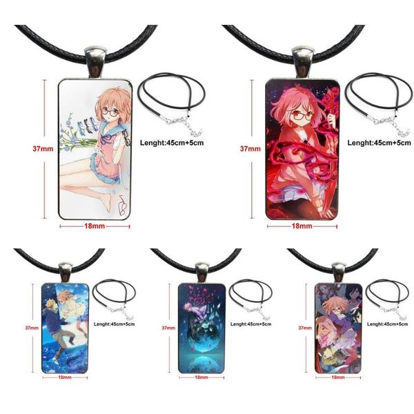 pendant necklaces for valentine's day gift necklace fashion long chain with rectangle jewelry anime kyoukai no kanata, Silver
pendant necklaces for valentine's day gift necklace fashion long chain with rectangle jewelry anime kyoukai no kanata, Silver