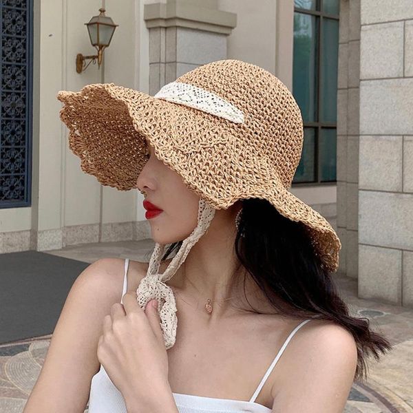 wide brim hats women's summer sunshade hat oversized eaves sun outdoor lace sunscreen dome beach straw caps kawaii vintage trip, Blue;gray
wide brim hats women's summer sunshade hat oversized eaves sun outdoor lace sunscreen dome beach straw caps kawaii vintage trip, Blue;gray