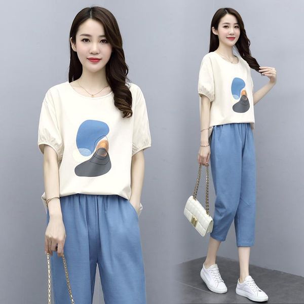 two piece set summer casual womens tracksuits print suit and pants loose sportswear femme fashion sets w247, Gray
two piece set summer casual womens tracksuits print suit and pants loose sportswear femme fashion sets w247, Gray