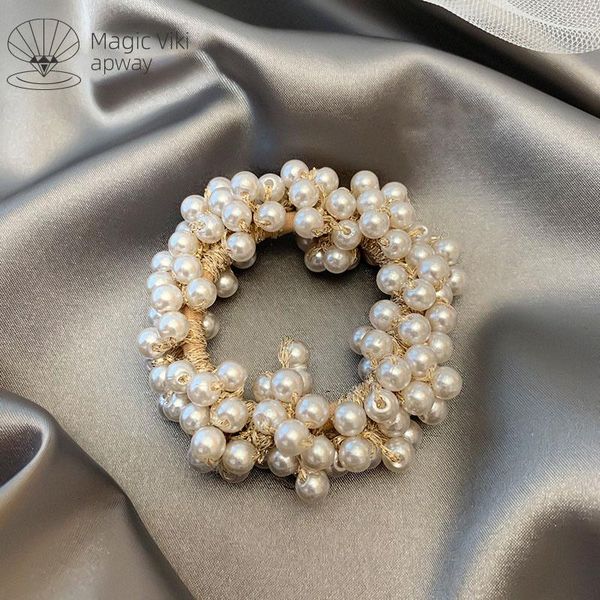 hair clips & barrettes magicviki imitation pearl rope ring korea tie rubber band head female simple small fragrance student, Golden;silver
hair clips & barrettes magicviki imitation pearl rope ring korea tie rubber band head female simple small fragrance student, Golden;silver