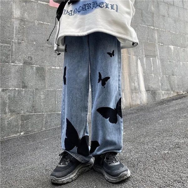 women's jeans butterfly jean pants female hip hop punk boyfriend summer high waist cool harajuku stright trousers, Blue
women's jeans butterfly jean pants female hip hop punk boyfriend summer high waist cool harajuku stright trousers, Blue