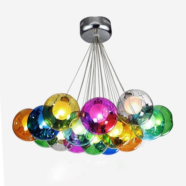 colorful hanging glass chandelier light g4 led suspension pendant lamp living room droplights modern ball chandeliers
colorful hanging glass chandelier light g4 led suspension pendant lamp living room droplights modern ball chandeliers