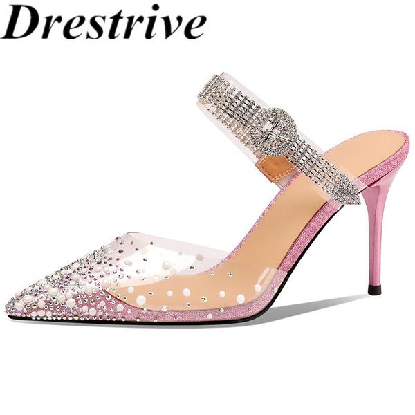 drestrive 2021 summer fashion women pumps pointed toe pvc crystal thin high heel shoes buckle sandals mary janes pink dress, Black
drestrive 2021 summer fashion women pumps pointed toe pvc crystal thin high heel shoes buckle sandals mary janes pink dress, Black