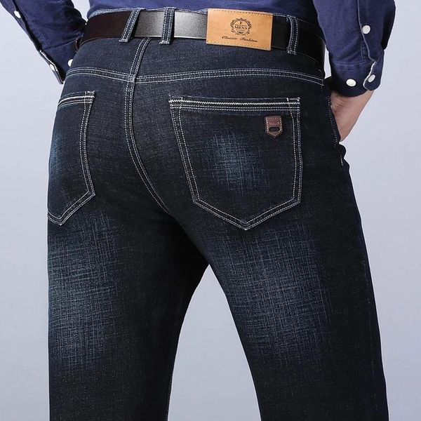 men's jeans 2021 autumn stretch regular fit business casual classic style fashion denim trousers male black blue pants
men's jeans 2021 autumn stretch regular fit business casual classic style fashion denim trousers male black blue pants